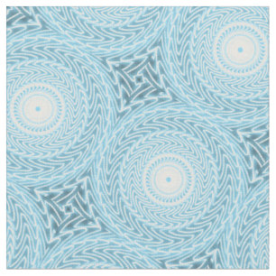 Tissu Angel bleu turquoise tourbillon motif