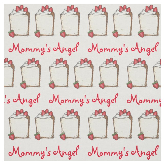 Tissu Angel de maman Fraise Angelfood Gâteau (Échantillon)