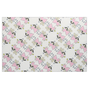 Tissu Angel Polkadot rose