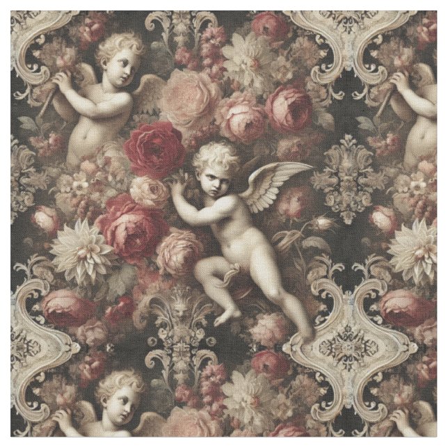 Tissu Angels de discorde - Carreaux classiques gothiques (Fermer)
