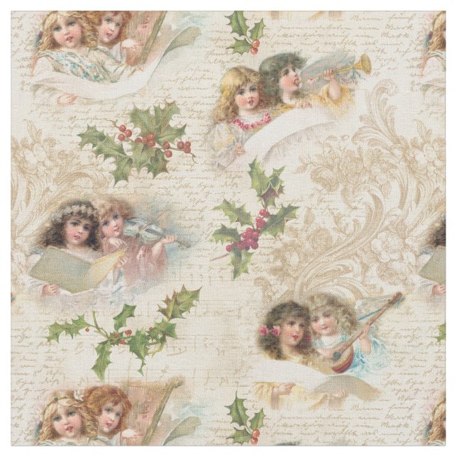 Tissu Angels victoriens avec musique, Script & Holly (Fermer)