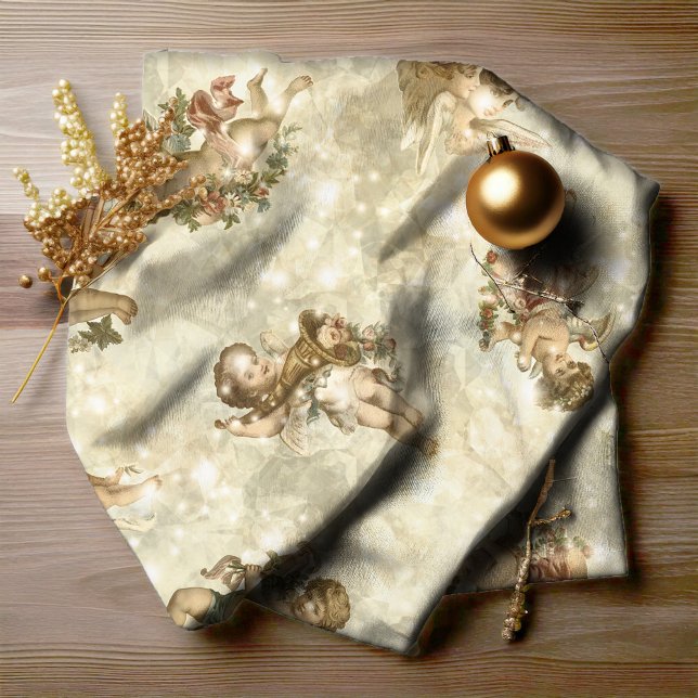 Tissu Angels vintages Glittering Gold ID136 (Créateur téléchargé)