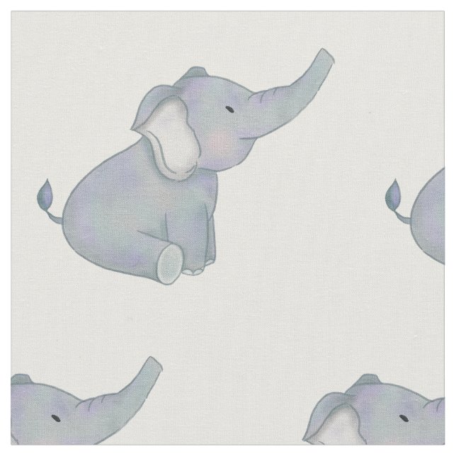 Tissu Animal mignon de safari d'éléphant (Fermer)