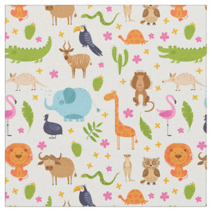 Tissu Animaux africains