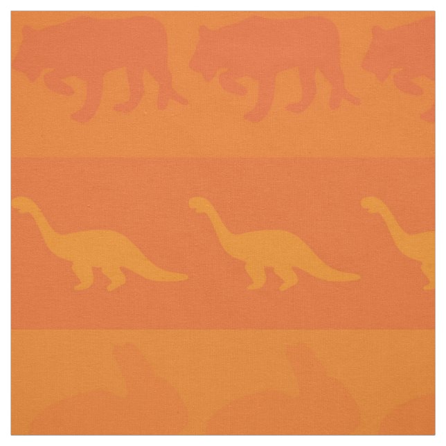 Tissu Animaux colorés rétro Motif #9 (Échantillon)