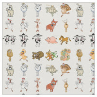Animaux de ferme de bande dessinée
