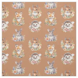 Tissu Animaux des bois sur Carmel Apple