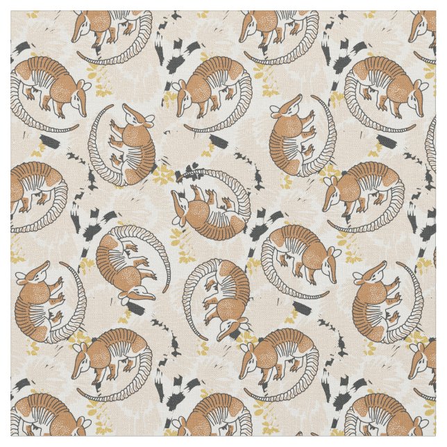 Tissu animaux exotiques ton neutre (Fermer)