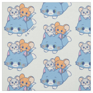 Tissu Anime Tom, Jerry et Tuffy