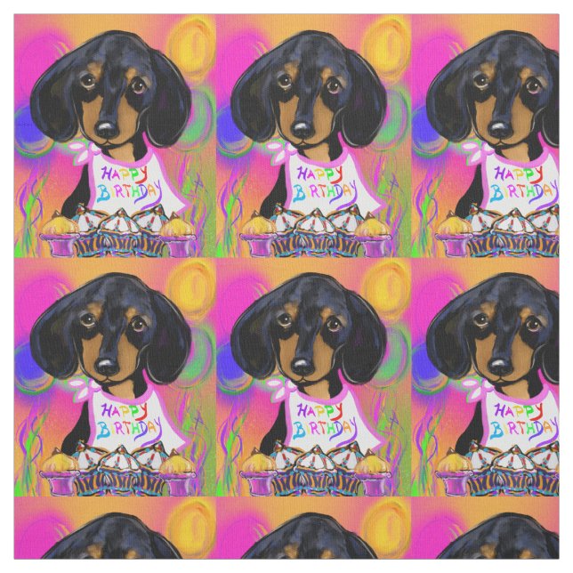 Tissu Anniversaire de Doxie (Échantillon)
