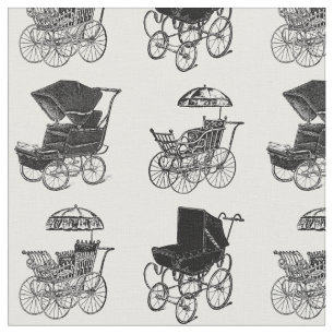 Tissu Antique Baby Carriages Vintage Baby Carriage Art