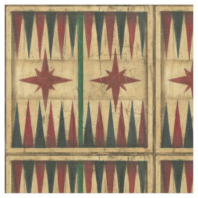 Tissu Antique Backgammon Game Board par Ethan Harper (Fermer)