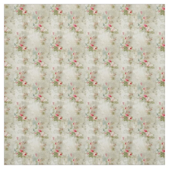 Tissu Antique Rose Shabby Élégance chic (Échantillon)