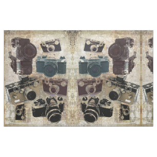Tissu Appareil-photo grunge de cru de photographie de