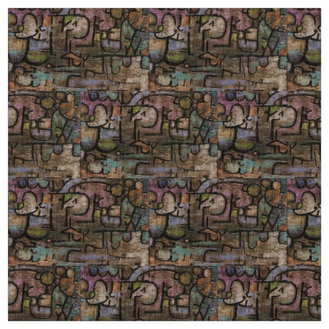 Tissu Après les inondations par Paul Klee (Échantillon)