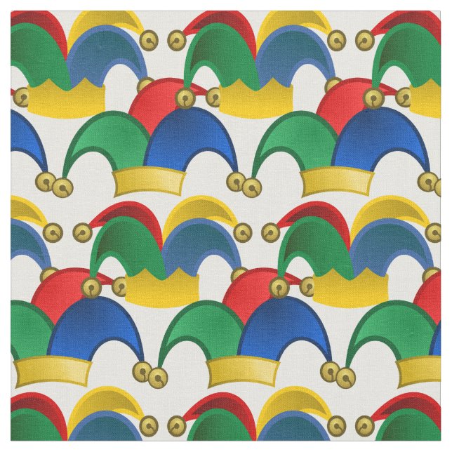 Tissu April Fool's Day Jesters Motif Casquette (Fermer)