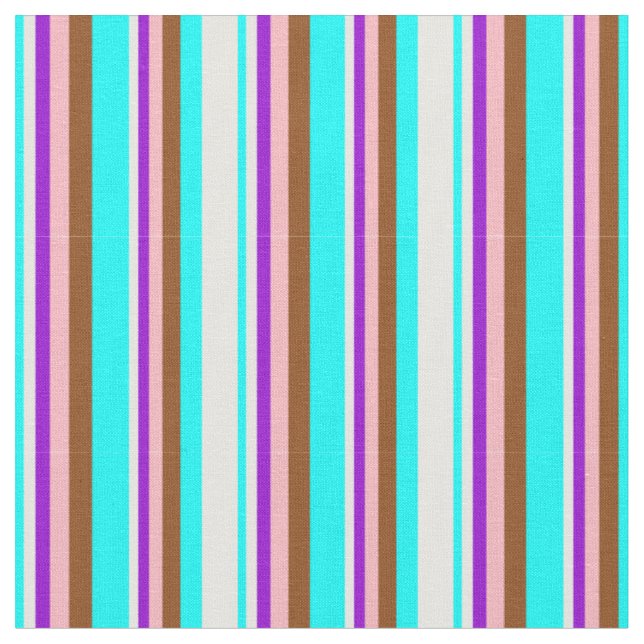 Tissu Aqua, Crème à la menthe, Violet foncé, Rose clair  (Fermer)