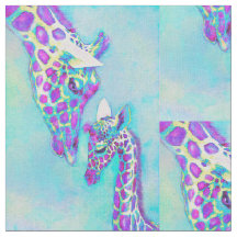 aqua et girafes pourpres