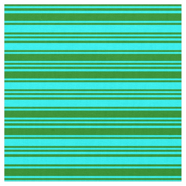 Tissu Aqua et Green Lines (Fermer)