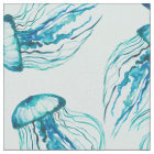 Aqua Jellyfish Motif aquarelle