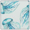 Aqua Jellyfish Motif aquarelle