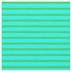 Tissu Aqua & Lime Green Motif des rayures