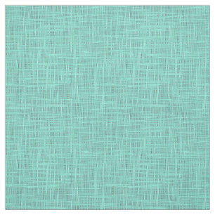 Tissu Aqua Turquoise Green Blue Faux Jute Fabric Motif