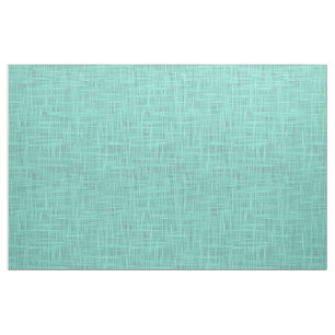 Tissu Aqua Turquoise Green Blue Faux Jute Fabric Motif