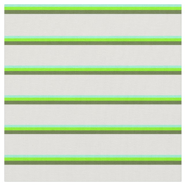 Tissu Aquamarine, Chartreuse, Vert olive foncé & Cyan (Fermer)
