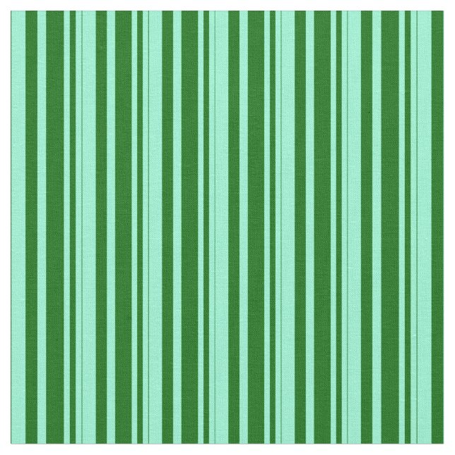 Tissu Aquamarine et Motif vert foncé (Fermer)