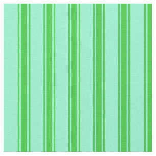 Tissu Aquamarine & Lime Green Liner/Motif rayé