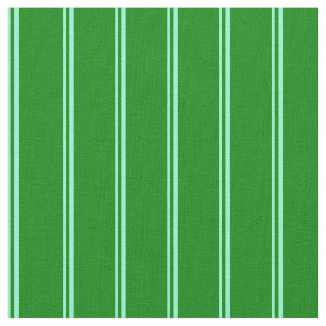 Tissu Aquamarine & Motif vert rayé/à trait (Fermer)