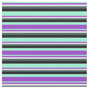 Tissu Aquamarine, Orchidée, Crème de menthe, Gris d'ardo