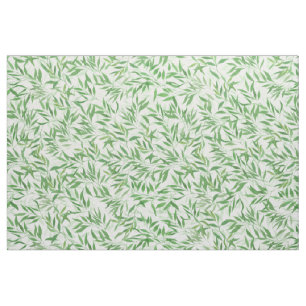 Tissu Aquarelle Bambou Feuilles Branches Vines Forêt