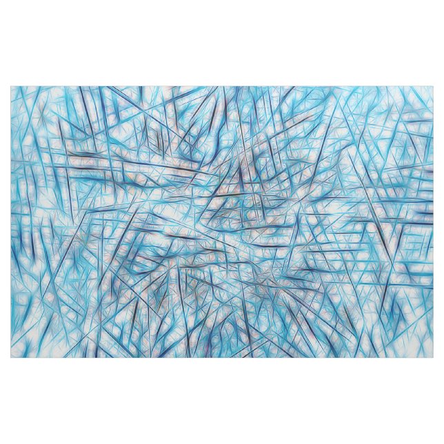 Tissu Aquarelle bleu rose Artsy Abstraite (Yard)