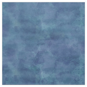 Tissu Aquarelle bleue Abstrait Clouds Motif
