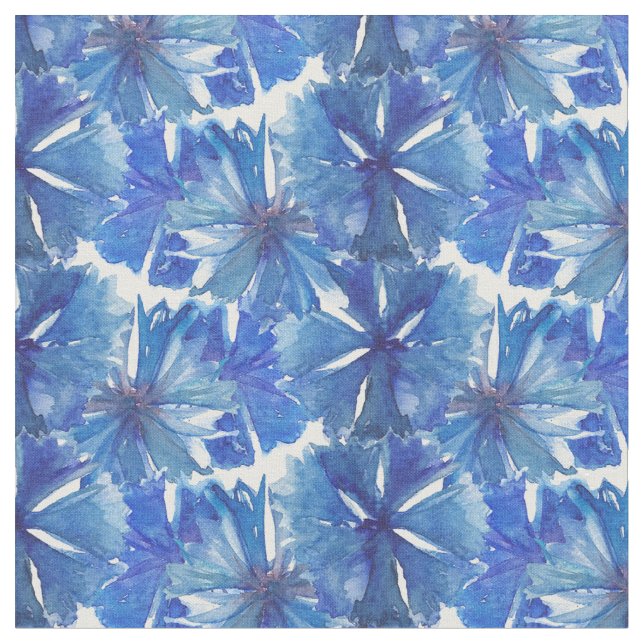 Tissu aquarelle cornflower glaçure (Fermer)