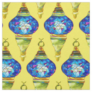 Tissu Aquarelle d'art mosaïque des lampes turques