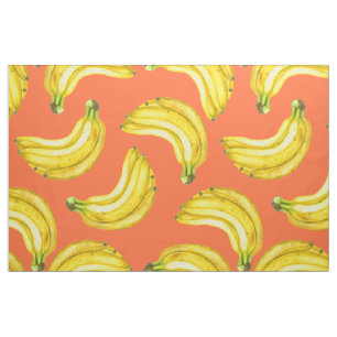 Tissu Aquarelle de bananes