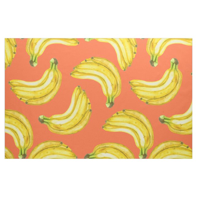 Tissu Aquarelle de bananes (Fat Quarter)