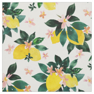 Tissu Aquarelle de citron de la GUILIETTA Imprimante