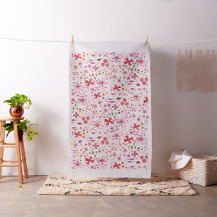 Tissu Aquarelle de fleurs sauvages
