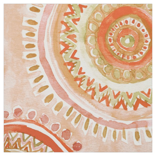 Tissu Aquarelle de MENTALITÉ de MANDALA d'épice (Échantillon)