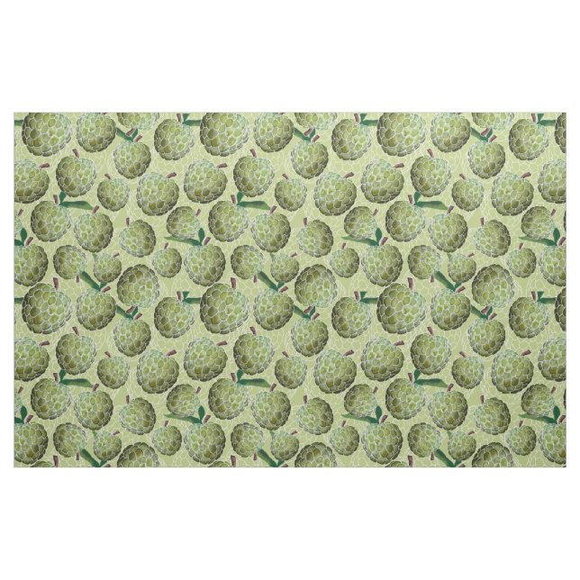 Tissu Aquarelle de pomme de sucre | Vert (Yard)