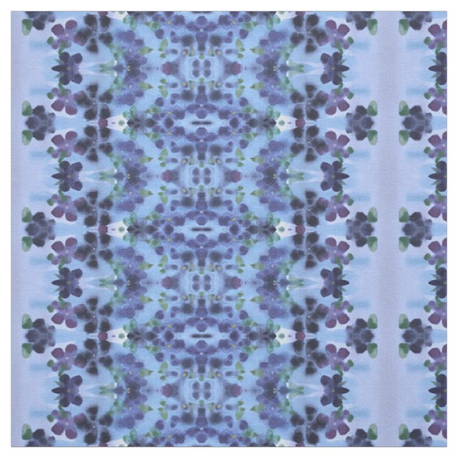 Tissu Aquarelle de prune pourpre (Échantillon)