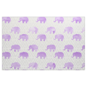 Tissu Aquarelle Elephant Shibori Primitive Chevron