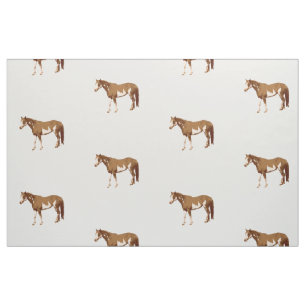 Tissu Aquarelle équestre du Cheval de peinture américa
