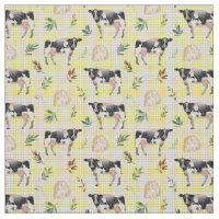 Aquarelle Ferme de vaches Jaune En vichy Baby Nurs