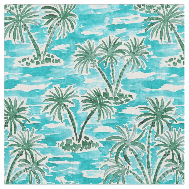 Tissu Aquarelle hawaïenne tropicale du PAYS DES (Fermer)