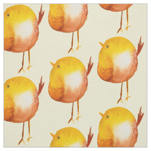 Tissu Aquarelle jaune mignon